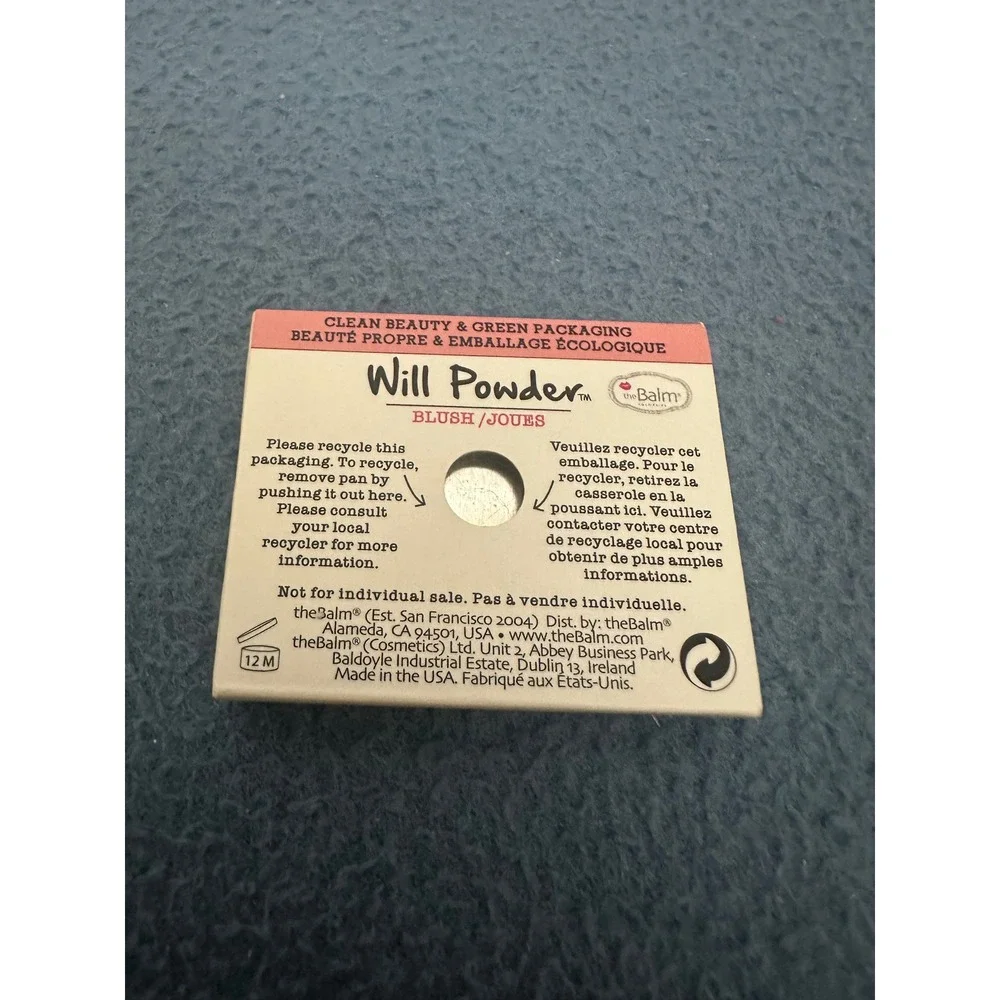 theBalm Will Powder Blush Worth the Wait Pink Travel‎ Size 2.2g New Lot of 2